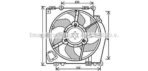 Fan, engine cooling (RT7542)