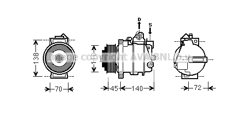 Compressor, air conditioning (MSK561)
