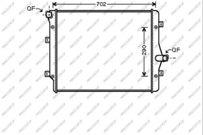 Radiator, engine cooling (AD202R008)
