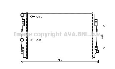 Radiator, engine cooling (VNA2344)