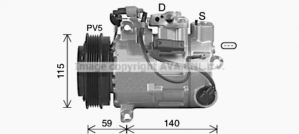 Compressor, air conditioning (MSAK759)