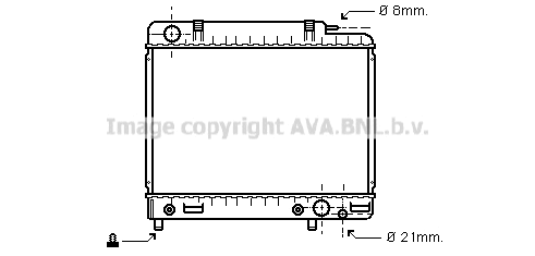 Radiator, engine cooling (MS2041)