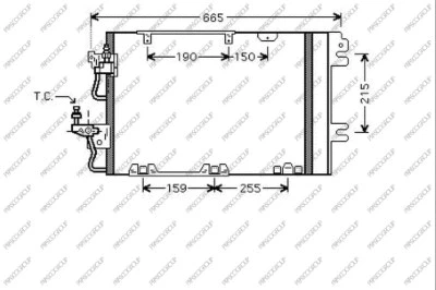Condenser, air conditioning (OP410C004)