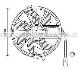 Fan, engine cooling (MS7656)