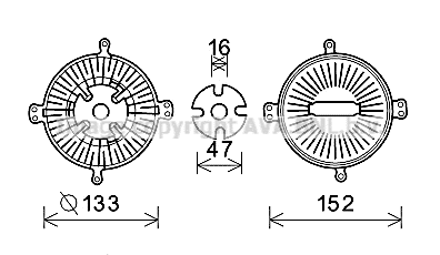 Clutch, radiator fan (MSC496)