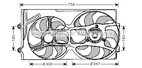 Fan, engine cooling (VN7514)