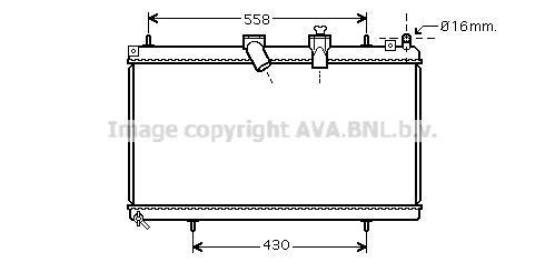 Radiator, engine cooling (CNA2229)