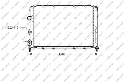 Radiator, engine cooling (RN026R004)