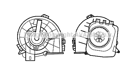 Electric Motor, interior blower (OL8610)