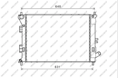 Radiator, engine cooling (HN042R001)