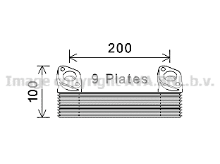 Oil Cooler, engine oil (MN3090)