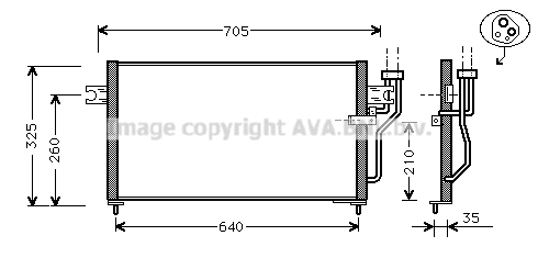 Condenser, air conditioning (MT5105)