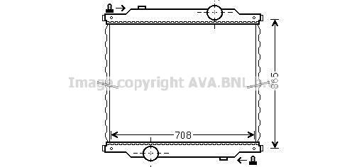 Radiator, engine cooling (MN2054N)