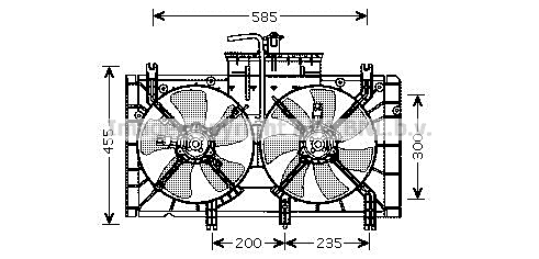 Fan, engine cooling (MZ7537)
