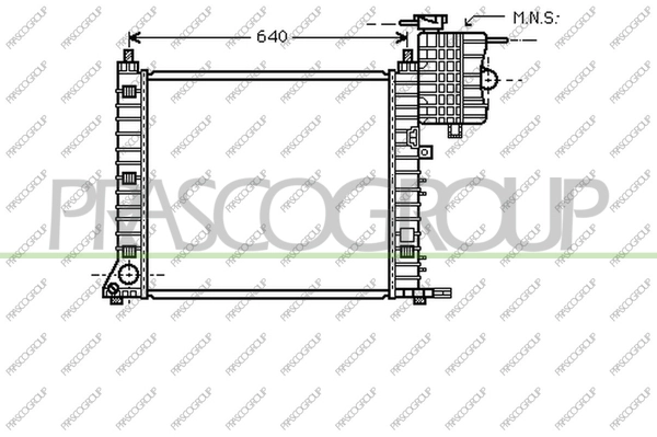 Radiator, engine cooling (ME907R011)