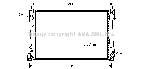 Radiator, engine cooling (FTA2401)