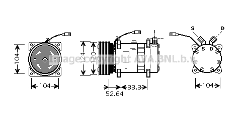 Compressor, air conditioning (ALK095)