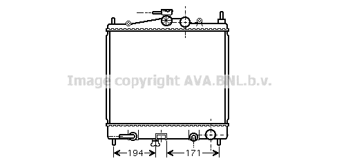 Radiator, engine cooling (DN2248)