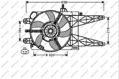 Fan, engine cooling (FT133F001)
