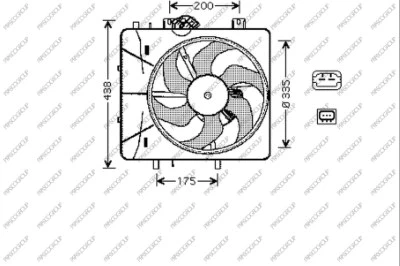 Fan, engine cooling (CI304F001)