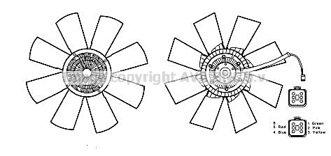 Fan, engine cooling (SCF042)