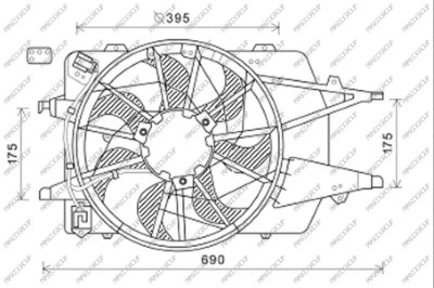 Fan, engine cooling (FD422F004)