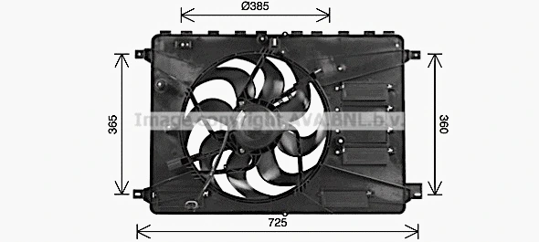 Fan, engine cooling (FD7554)
