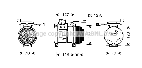 Compressor, air conditioning (IVK075)