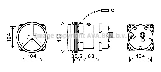 Compressor, air conditioning (CSAK020)