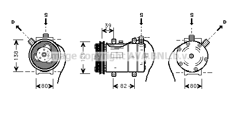 Compressor, air conditioning (AIK009)