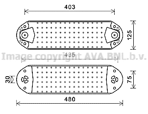 Oil Cooler, engine oil (VL3074)