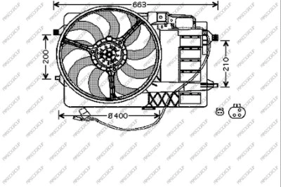 Fan, engine cooling (MN304F001)