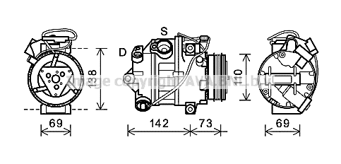 Compressor, air conditioning (BWAK452)