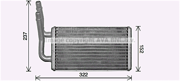 Heat Exchanger, interior heating (FD6661)