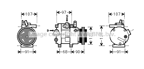 Compressor, air conditioning (HYK215)
