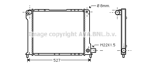Radiator, engine cooling (FT2131)