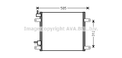 Condenser, air conditioning (DF5042)