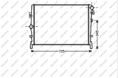 Radiator, engine cooling (DG815R001)