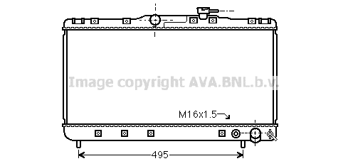 Radiator, engine cooling (TO2596)