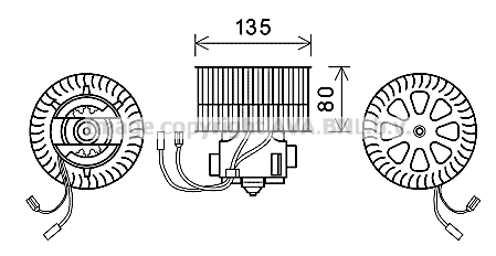 Electric Motor, interior blower (OL8631)
