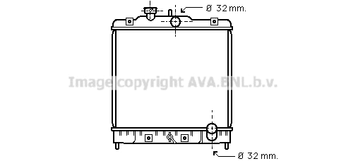 Radiator, engine cooling (HD2075)