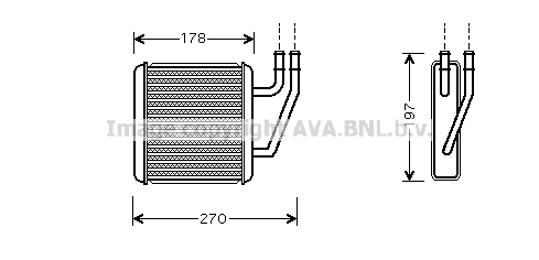 Heat Exchanger, interior heating (VN6203)