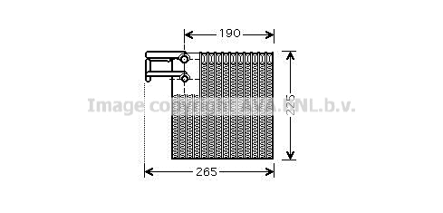 Evaporator, air conditioning (DNV257)