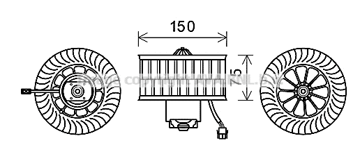 Electric Motor, interior blower (BW8485)