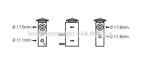 Expansion Valve, air conditioning (CN1275)