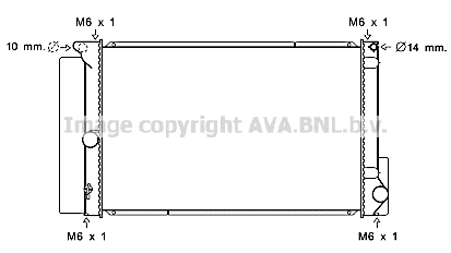 Radiator, engine cooling (TO2691)