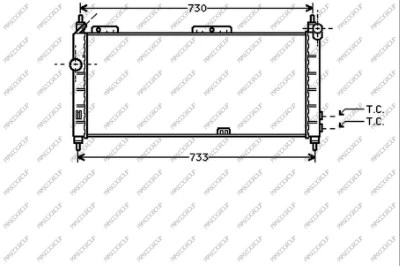 Radiator, engine cooling (OP028R005)