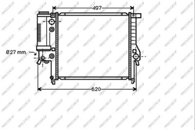 Radiator, engine cooling (BM014R003)
