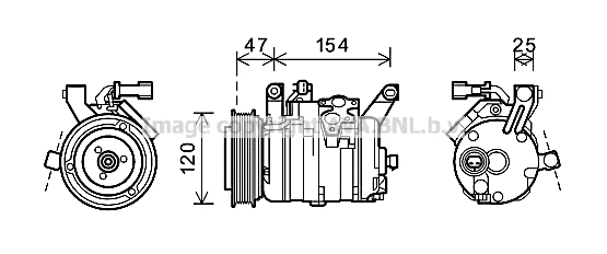 Compressor, air conditioning (CRK120)
