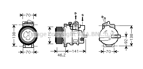 Compressor, air conditioning (MSK427)
